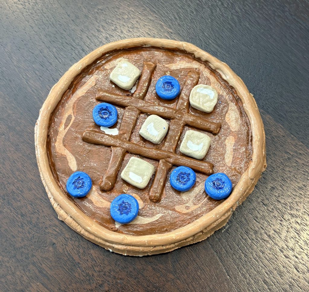 ceramic waffle, elsa huet, tic tac toe, pancake